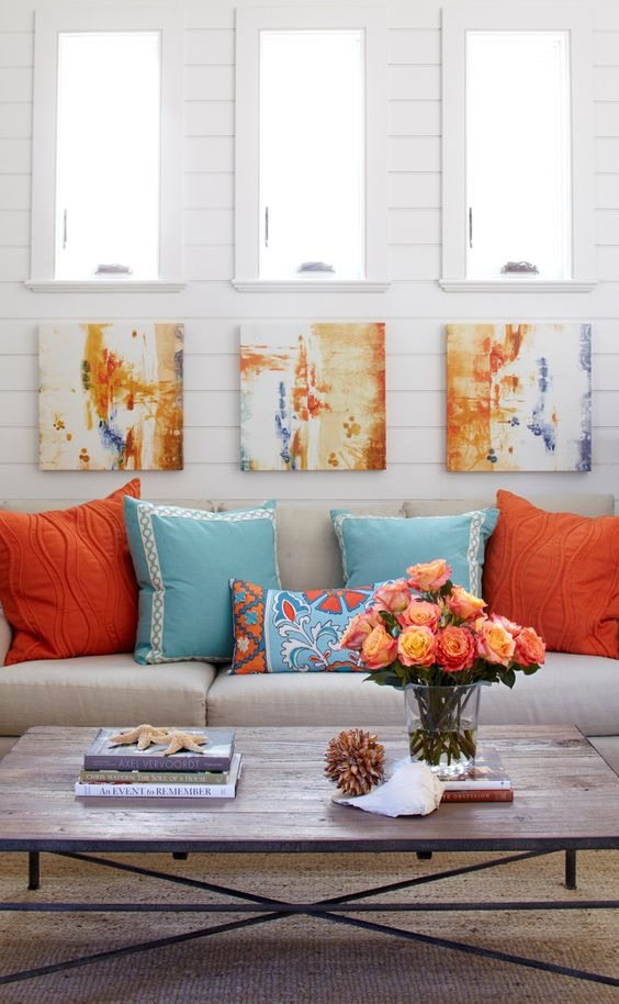 Powder Blue and Tangerine Powder Blue and Tangerine